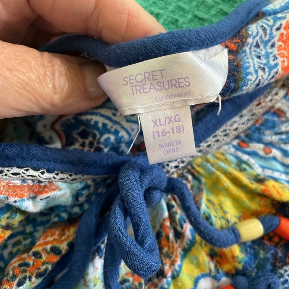 Secret Treasures Multicolor Paisley Sleepwear - Picture 4 of 4